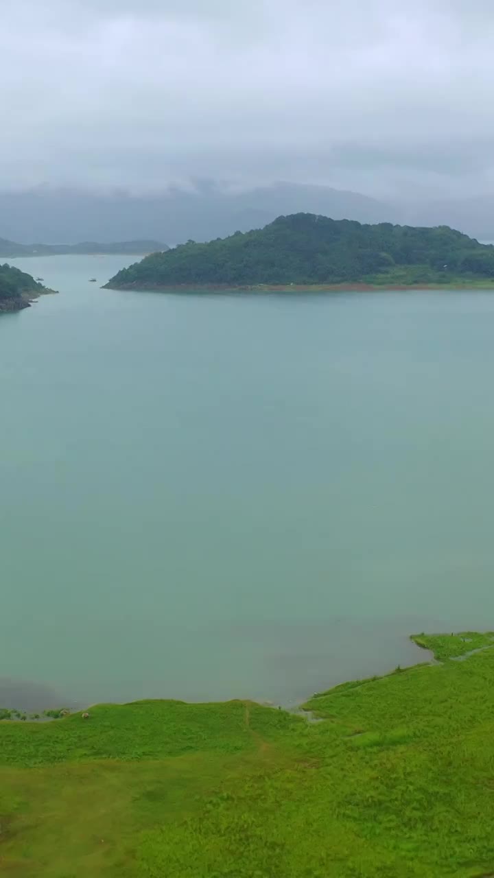 航拍湖南郴州市资兴市东江湖景区视频素材