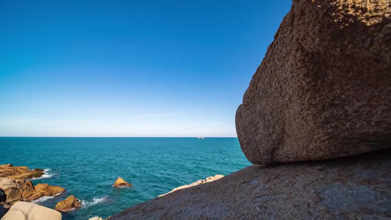 惠州惠东海龟湾延时视频素材