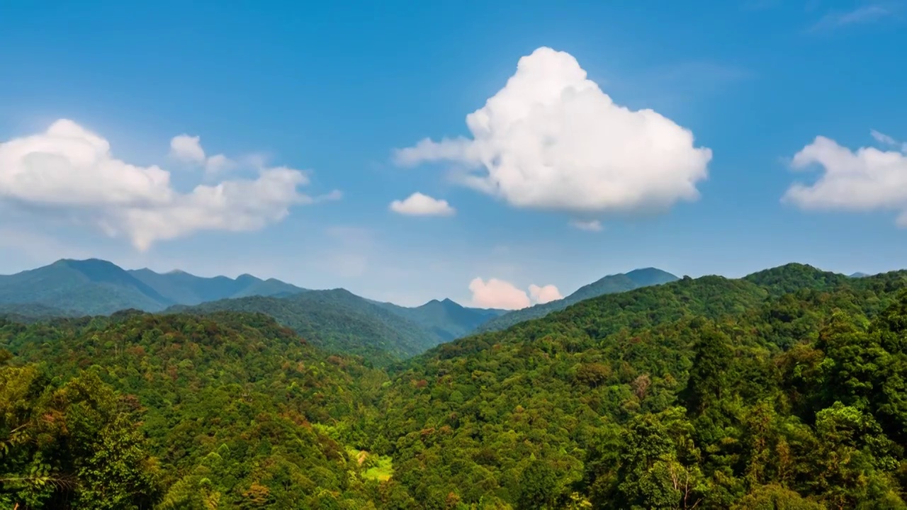 惠州龙门南昆山山景延时视频素材