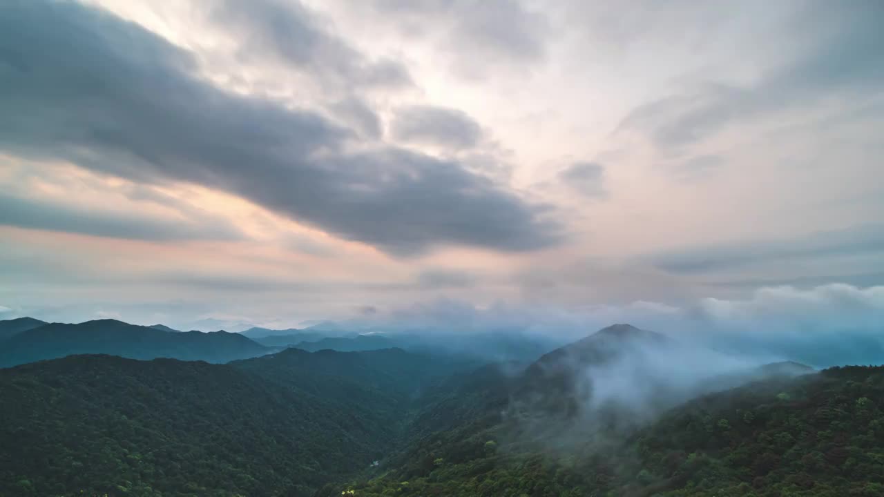 惠州龙门南昆山山景延时视频素材