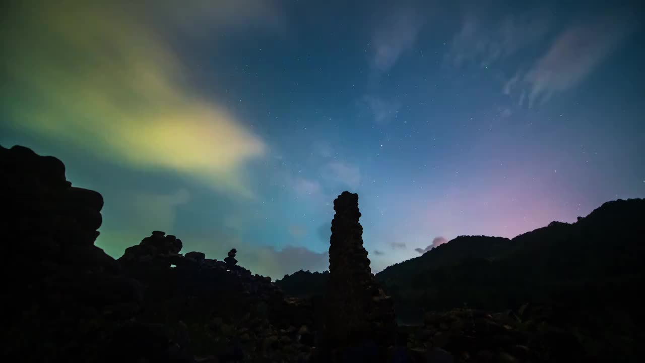 惠州龙门南昆山银河延时视频素材