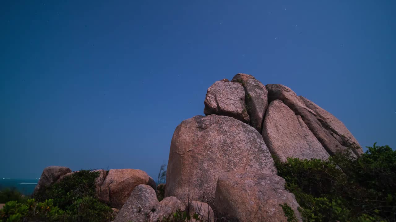 惠东海龟湾银河转日出延时视频素材