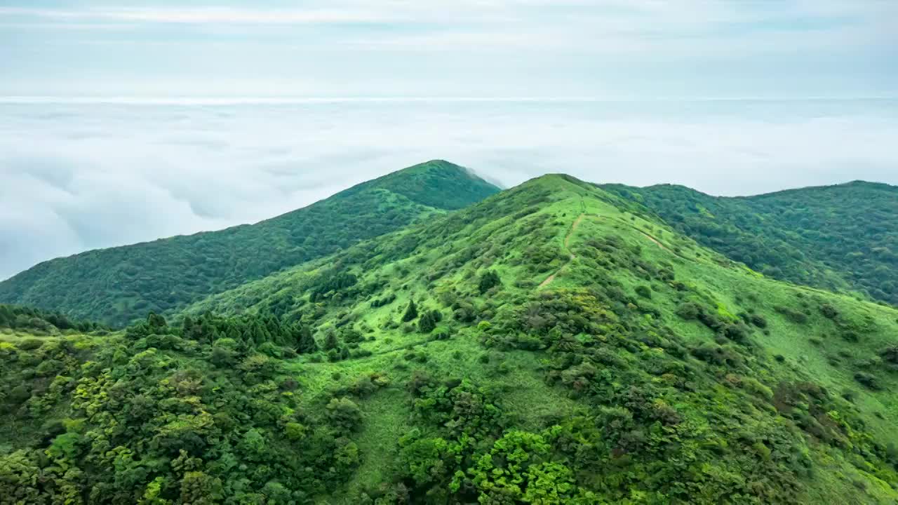 宁波北仑东盘山云海视频素材