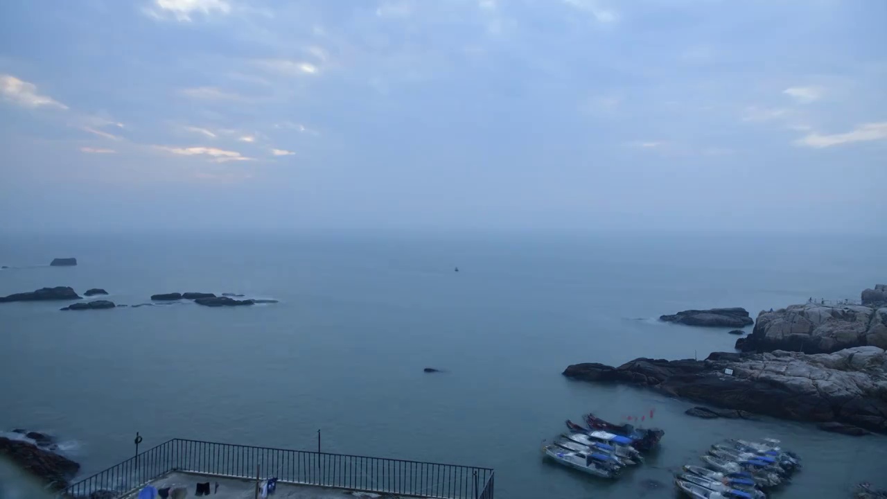 东极岛青浜岛海上日出视频素材