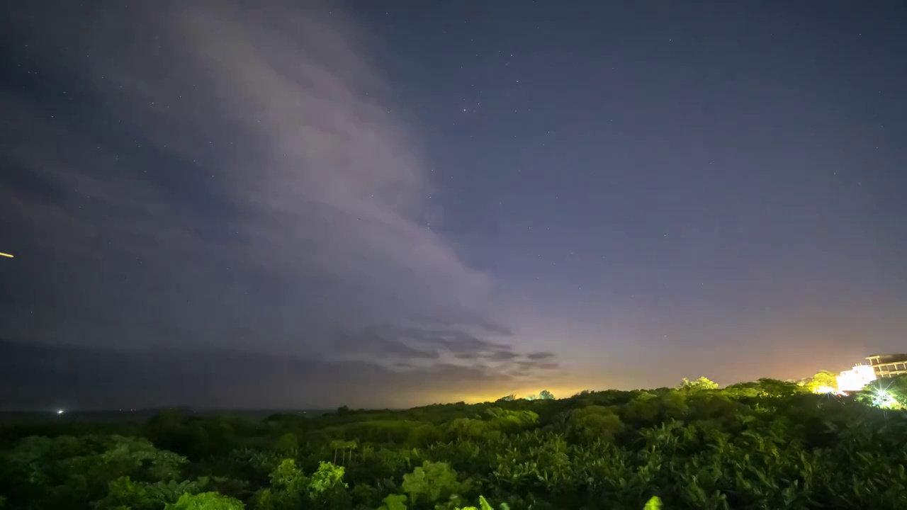 涠洲岛的星空视频素材