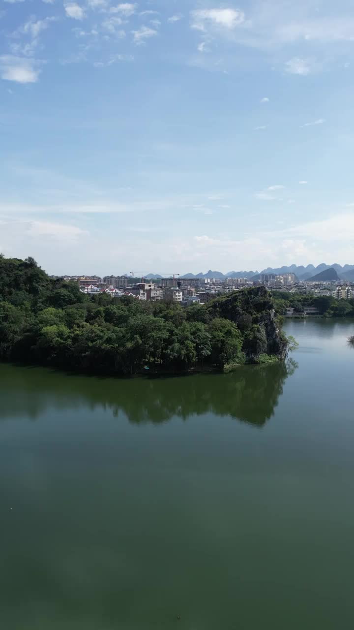 航拍夏季桂林风光视频素材