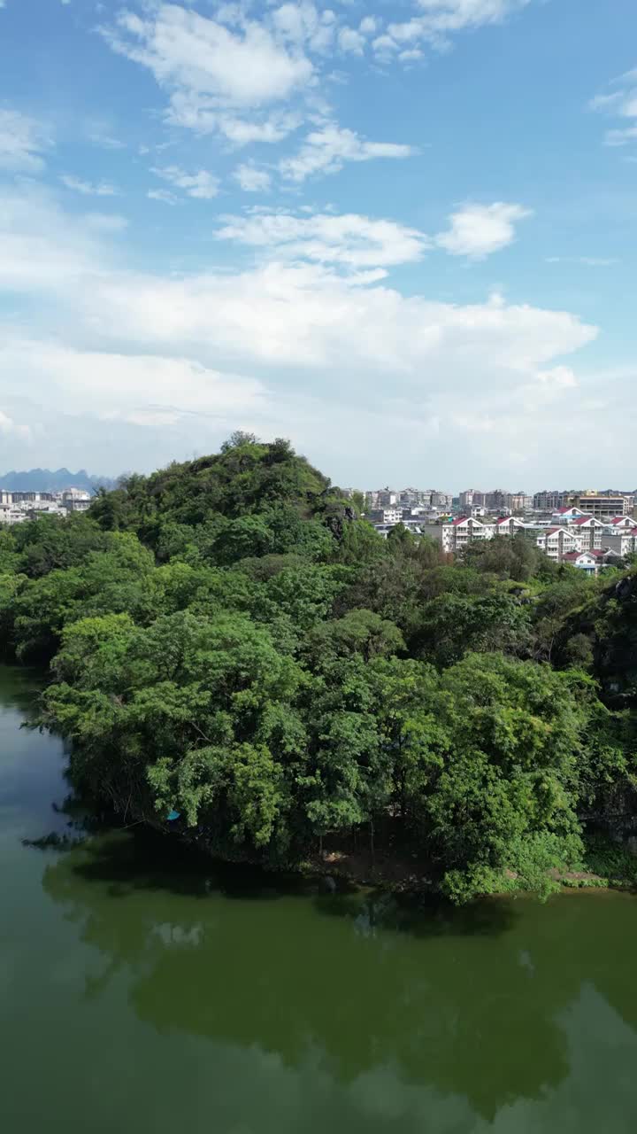 航拍夏季桂林风光视频素材