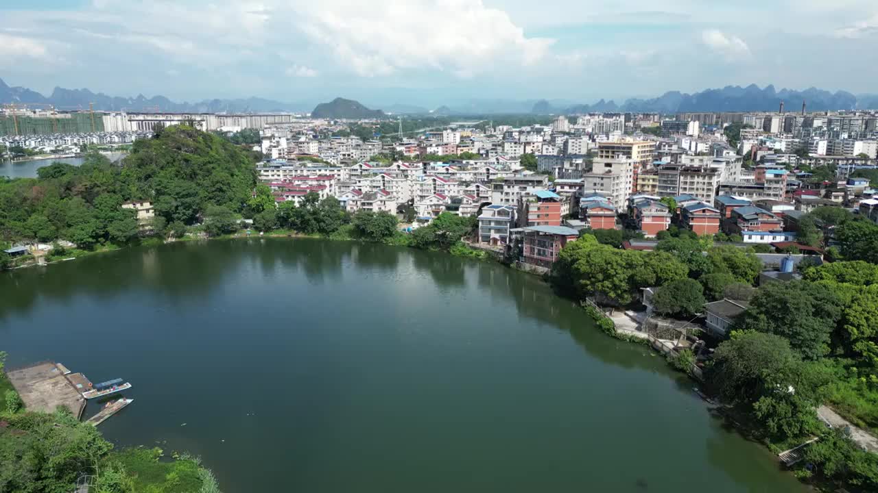 航拍夏季桂林风光视频素材