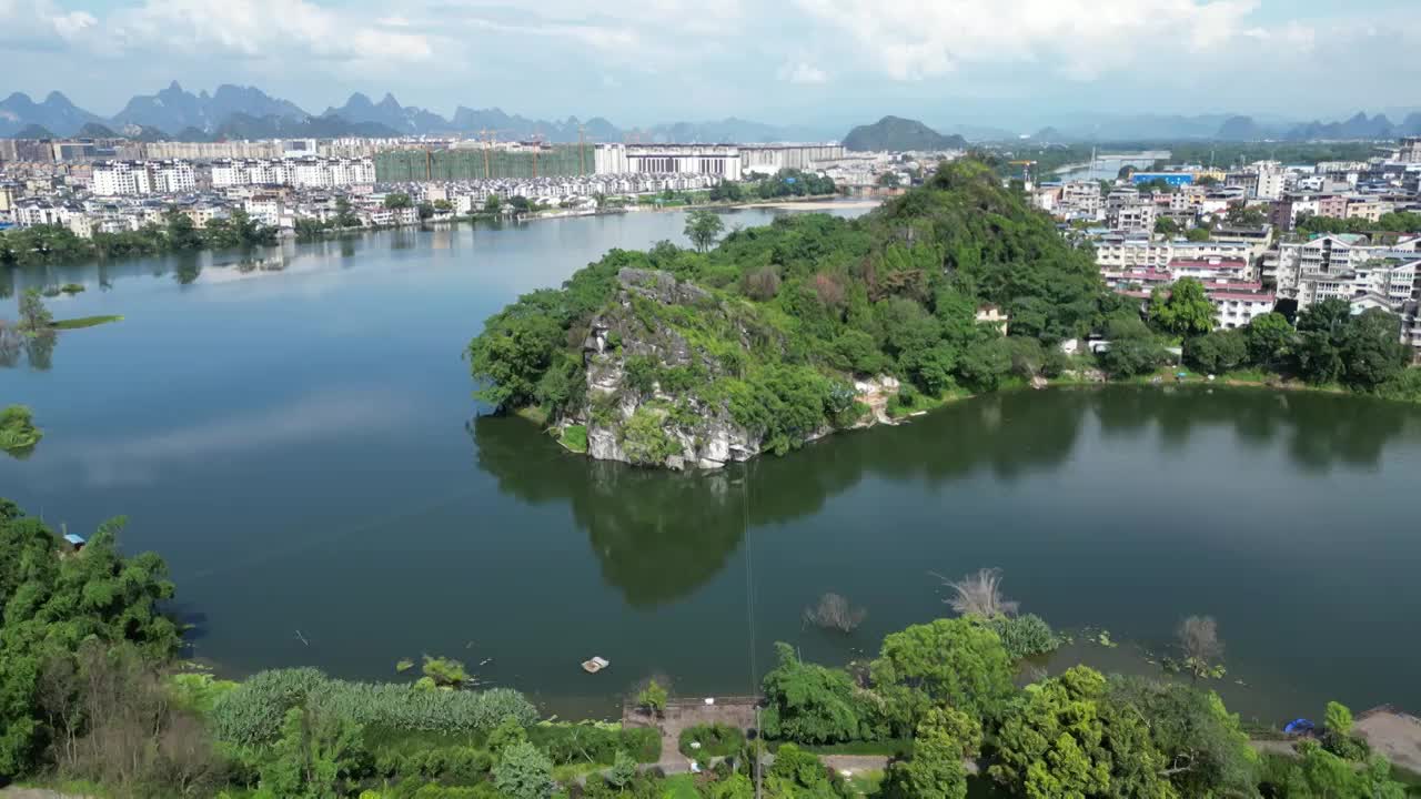 航拍夏季桂林风光视频素材