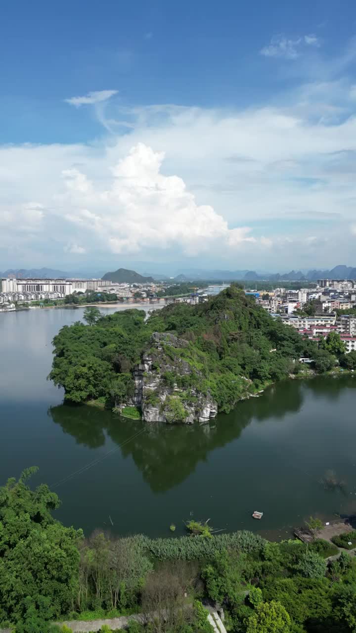 航拍夏季桂林风光视频素材