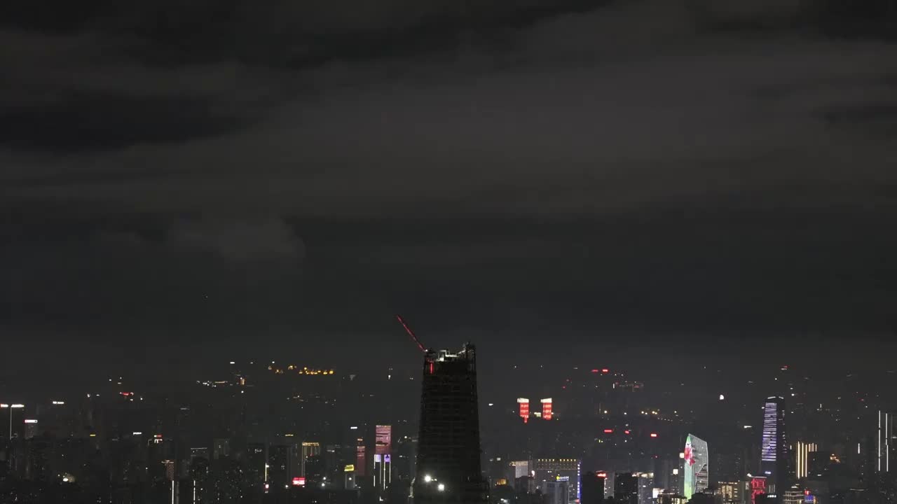 航拍重庆黄昏夜景嘉陵江交通风光视频素材