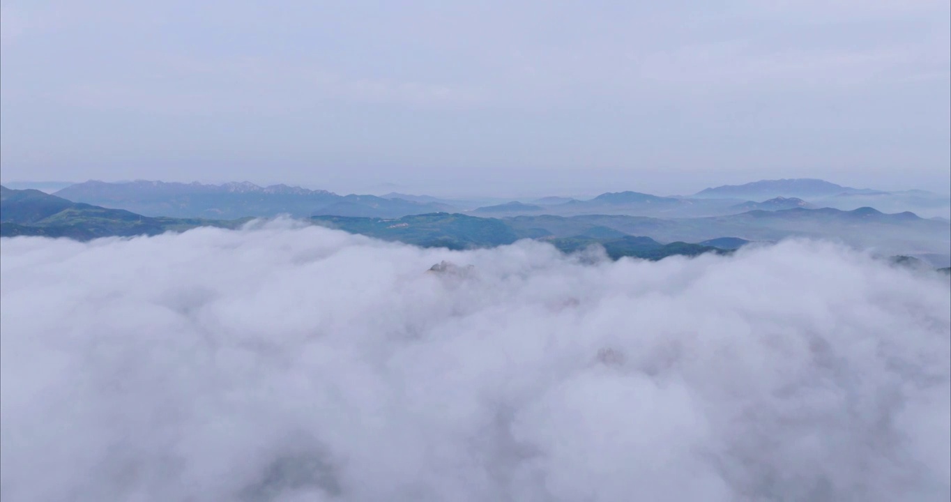 日照市九仙山云雾缭绕视频素材