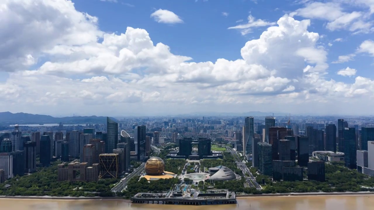 杭州城市风光视频素材