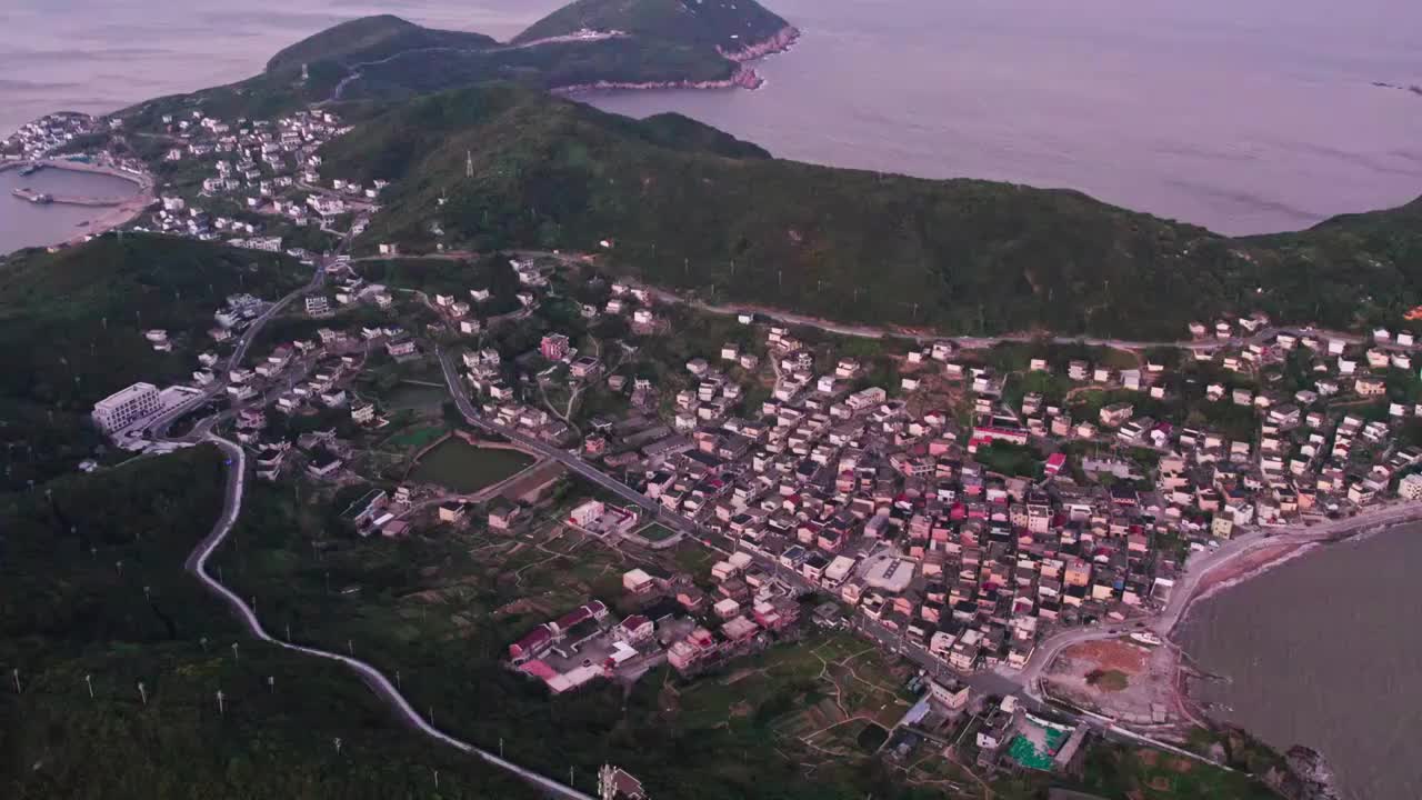 航拍舟山嵊泗列岛自然风光视频素材