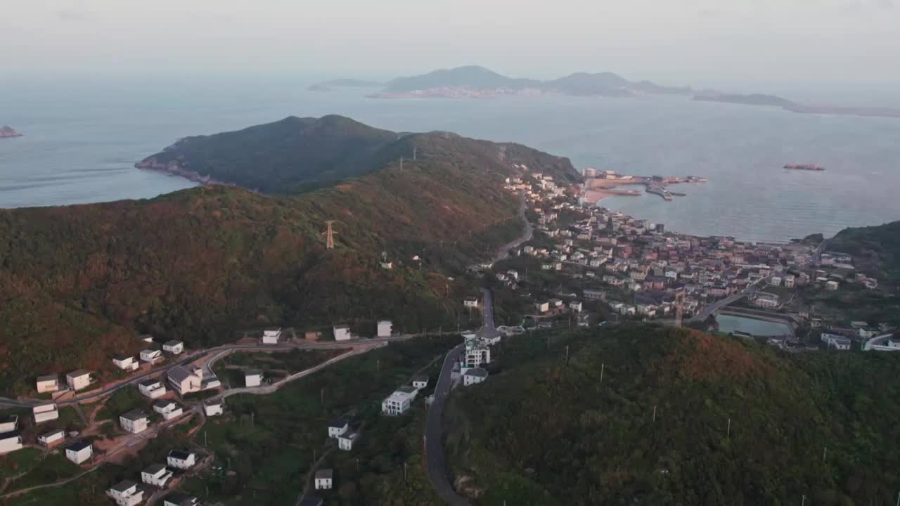 航拍舟山嵊泗列岛自然风光视频素材