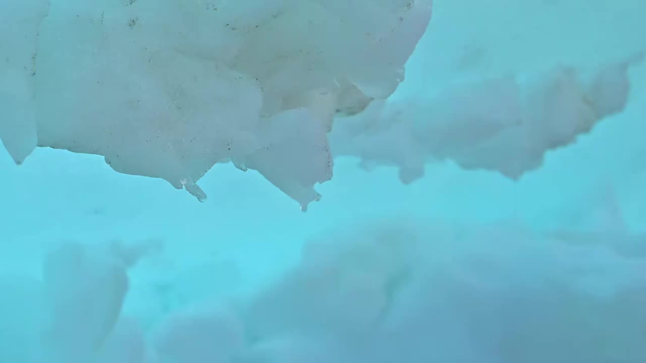 冰雪融化特写水滴视频素材