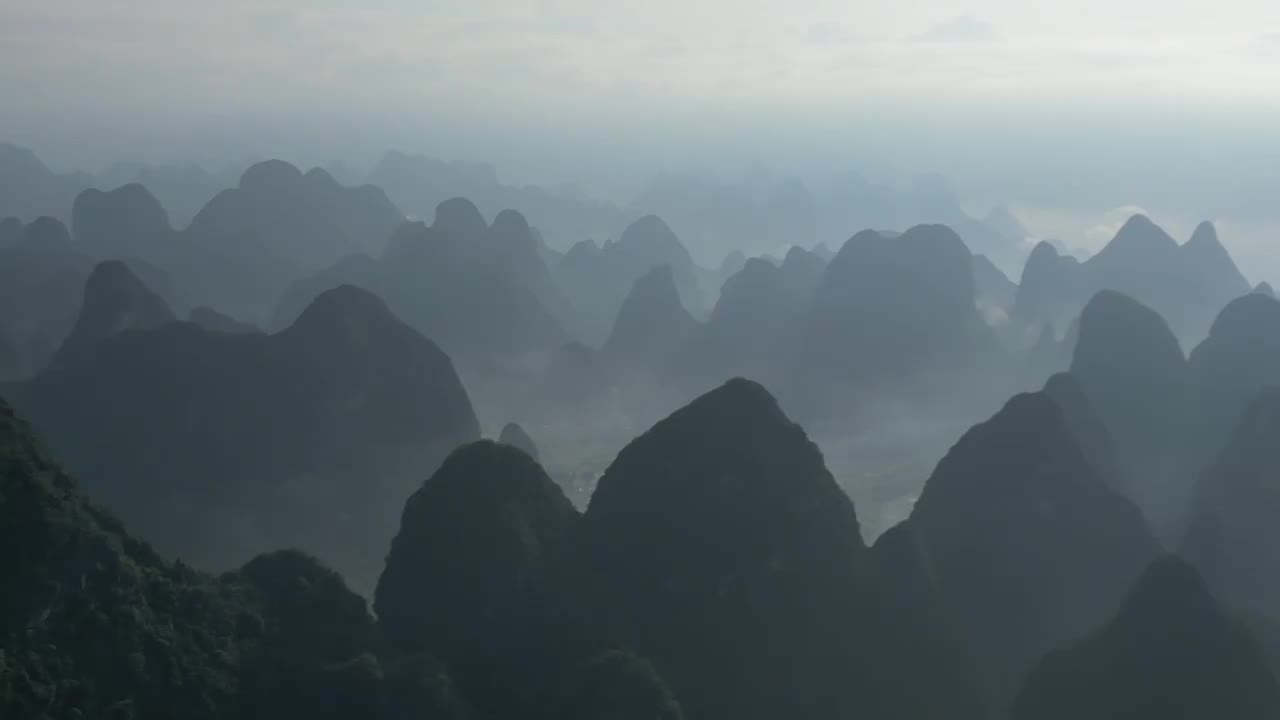 广西桂林山水风光漓江景区视频素材