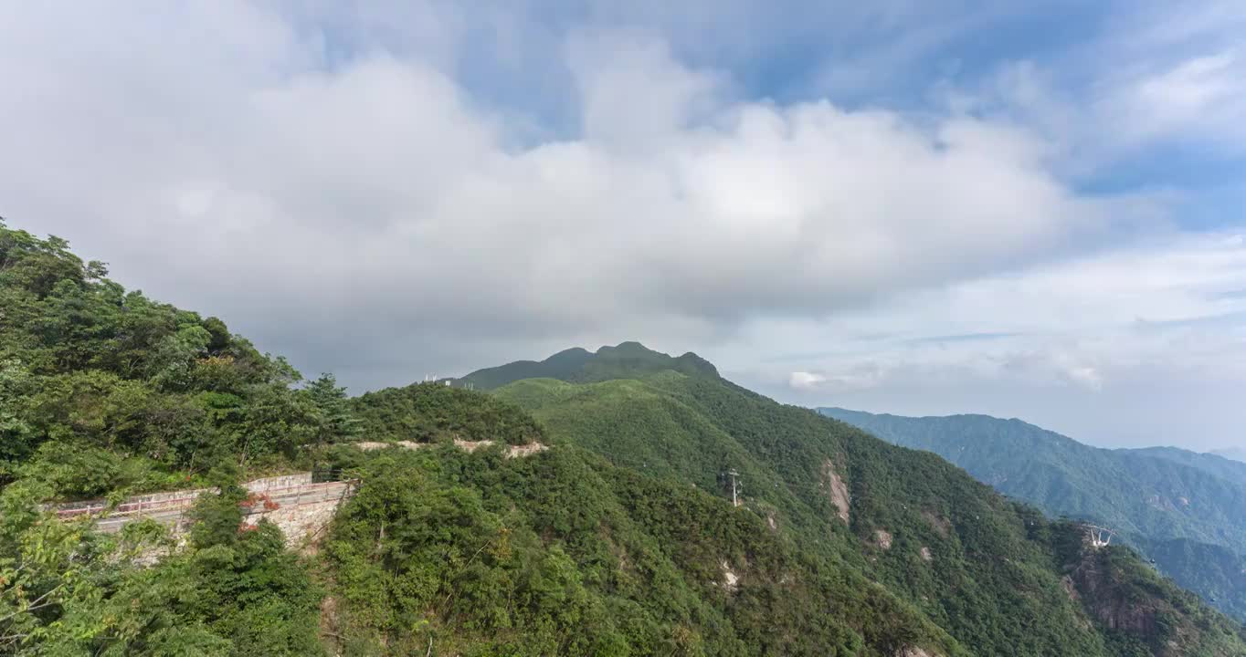 湖南郴州宜章县莽山五指峰延时摄影视频素材