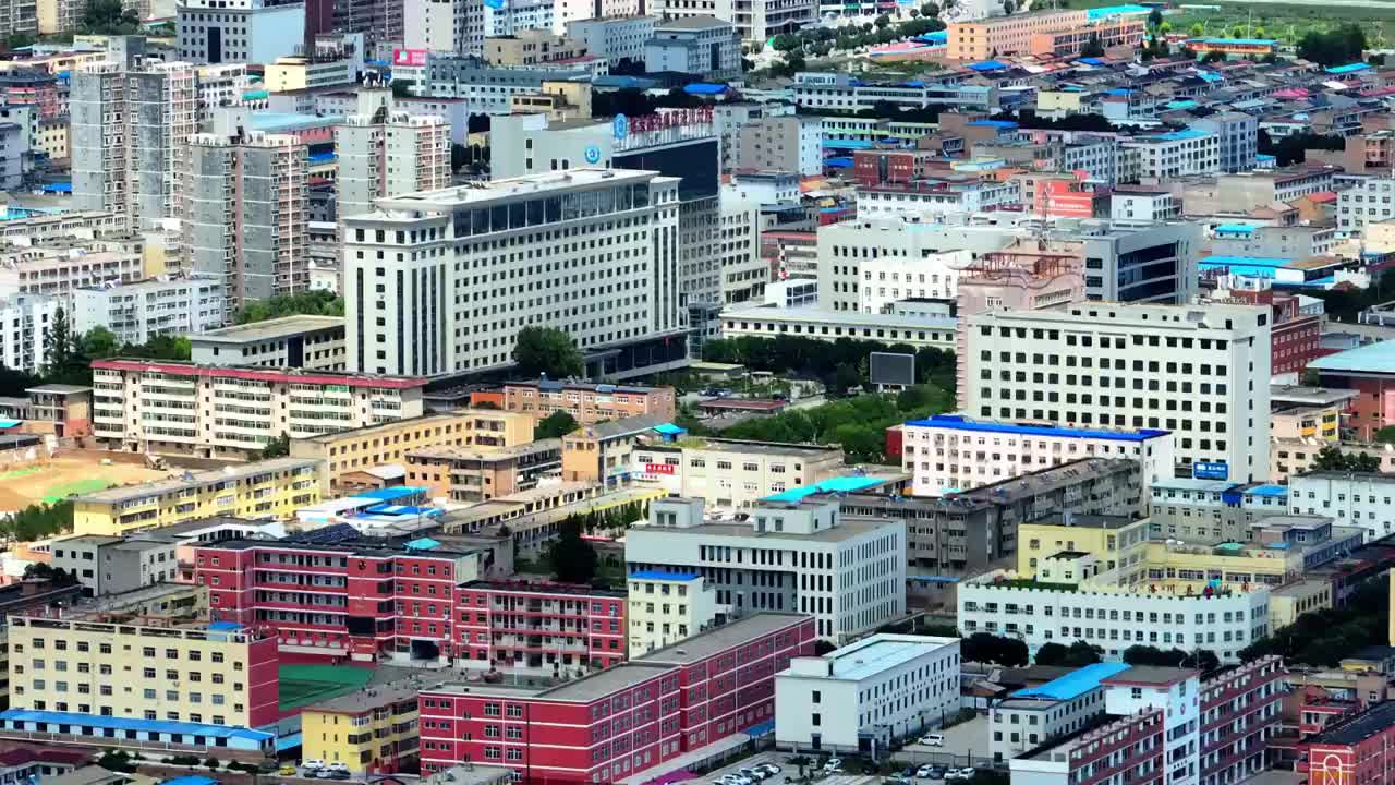 洛川县城区视频素材