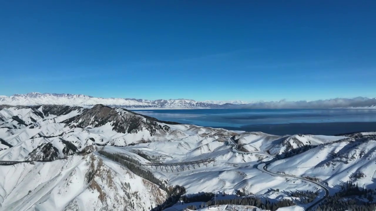 新疆赛里木湖视频素材