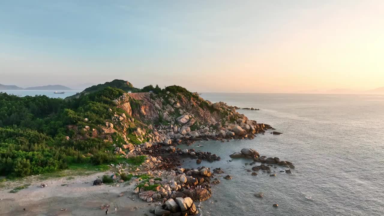 汕尾施公寮风车岛红海湾旅游区视频素材