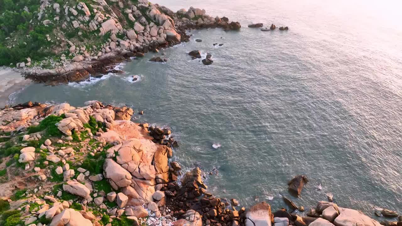 汕尾施公寮风车岛红海湾旅游区视频素材