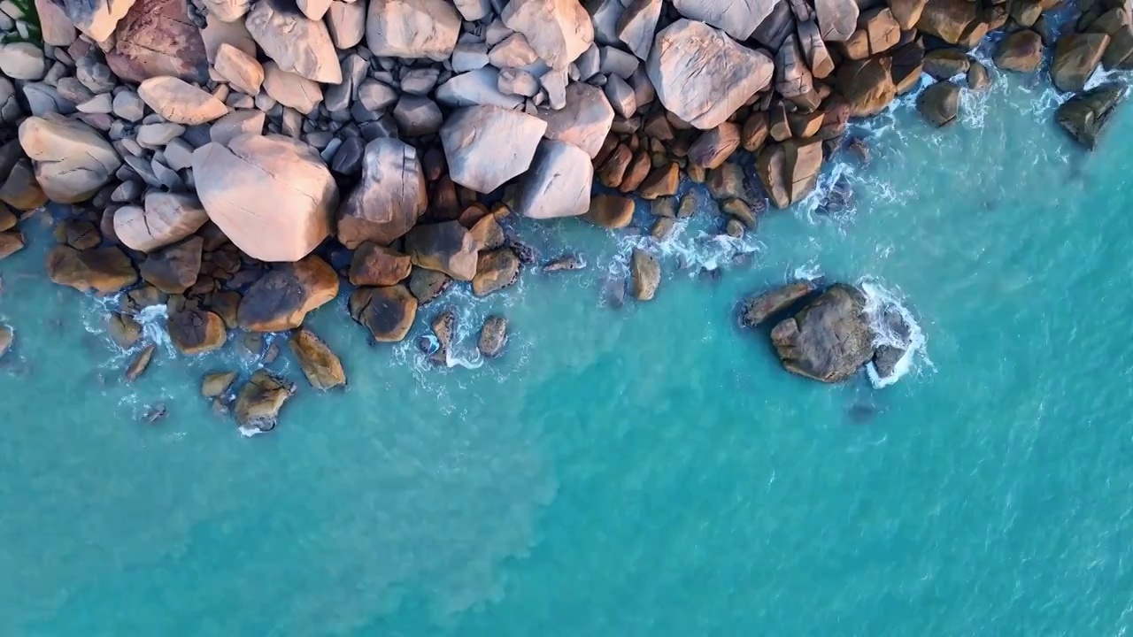 汕尾施公寮风车岛红海湾旅游区视频素材