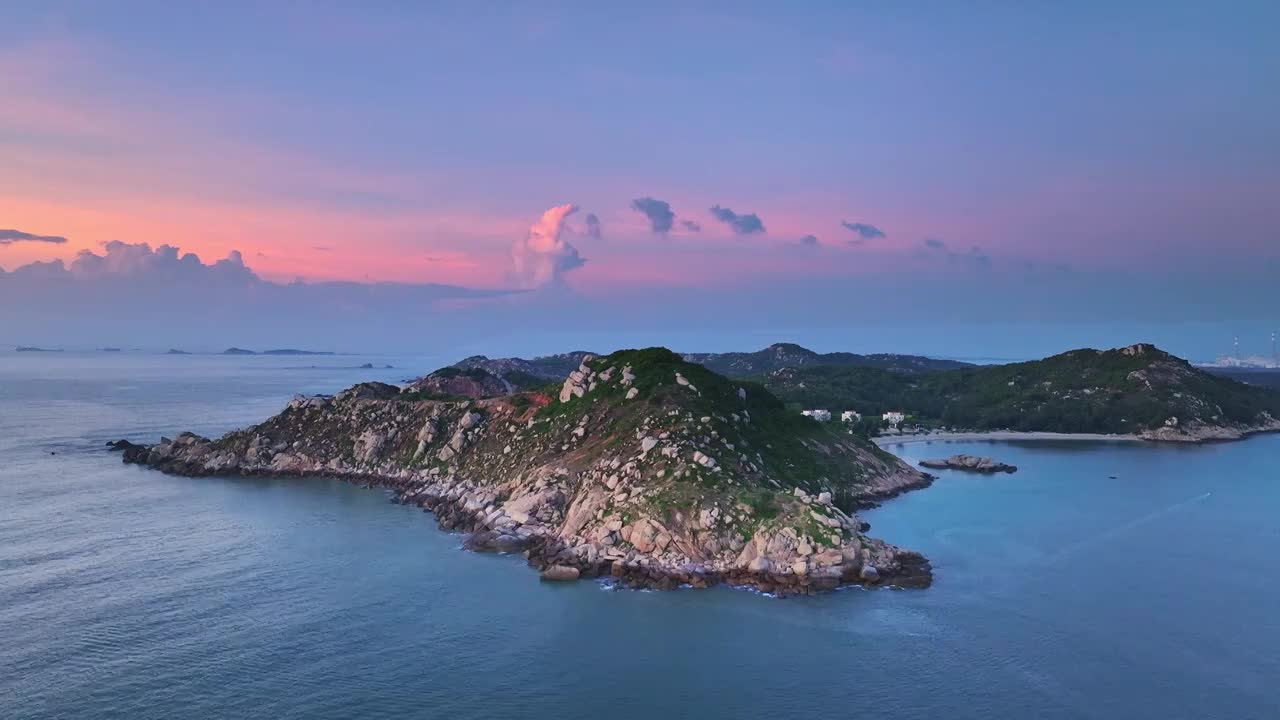 汕尾施公寮风车岛红海湾旅游区视频素材