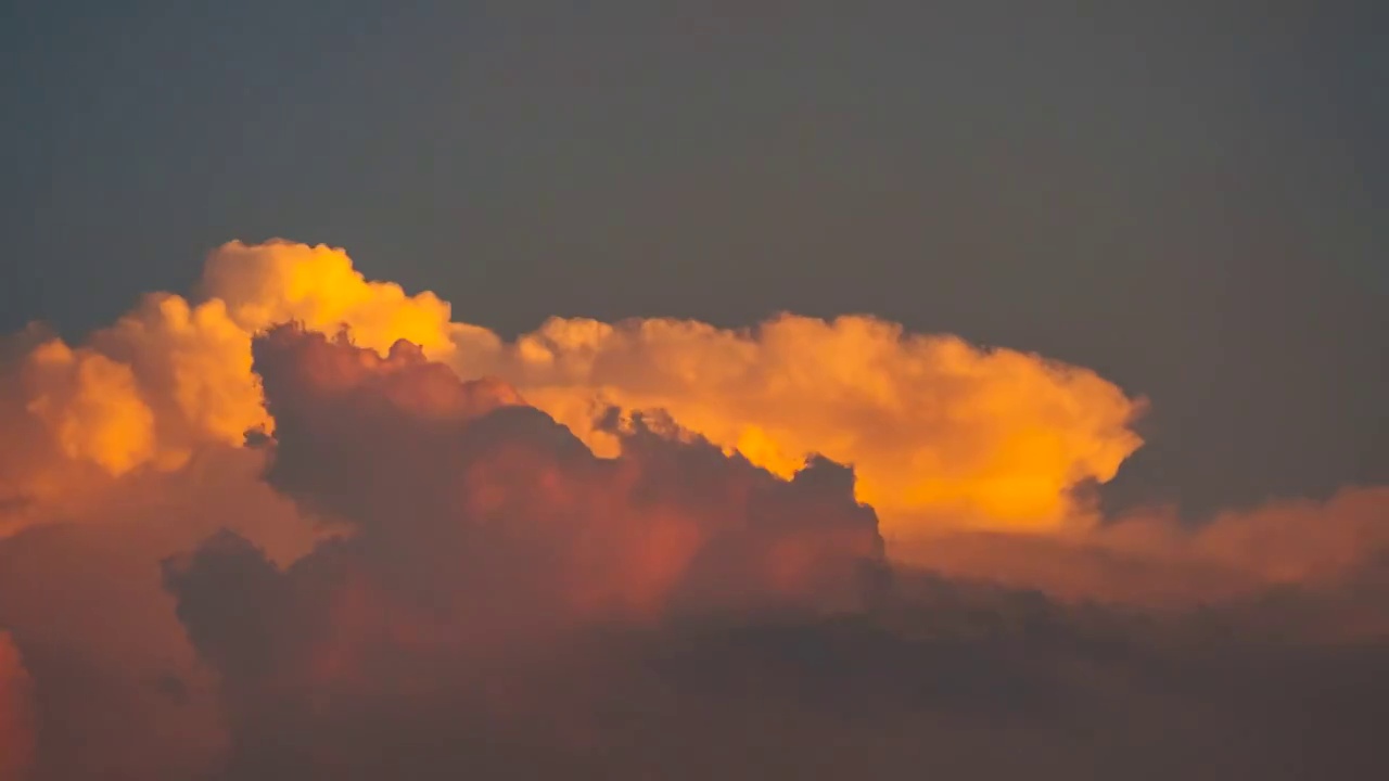 高空雷暴云延时风光视频素材