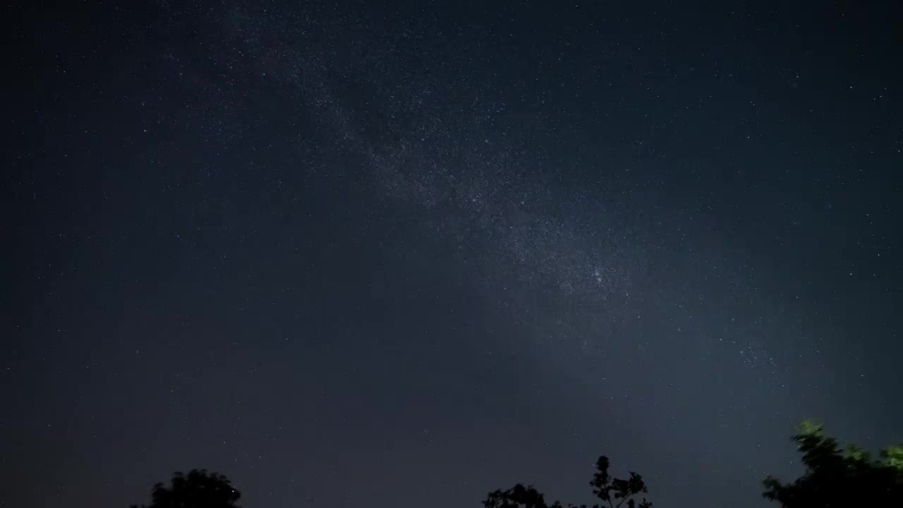 银河与英仙座流星雨视频素材