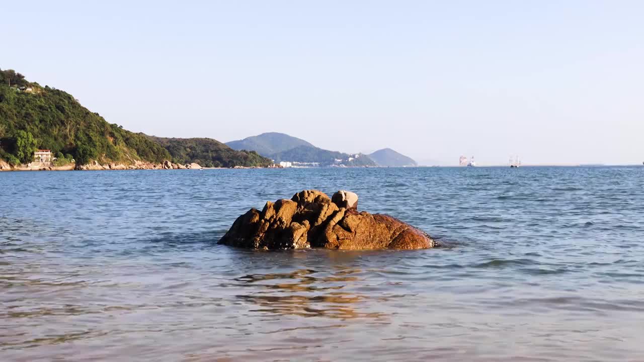 日落 海面 波浪视频素材