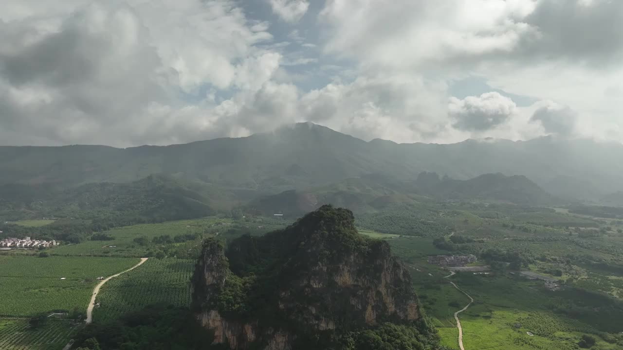 2023.8.13航拍广东清远英德英西峰林风景区视频素材