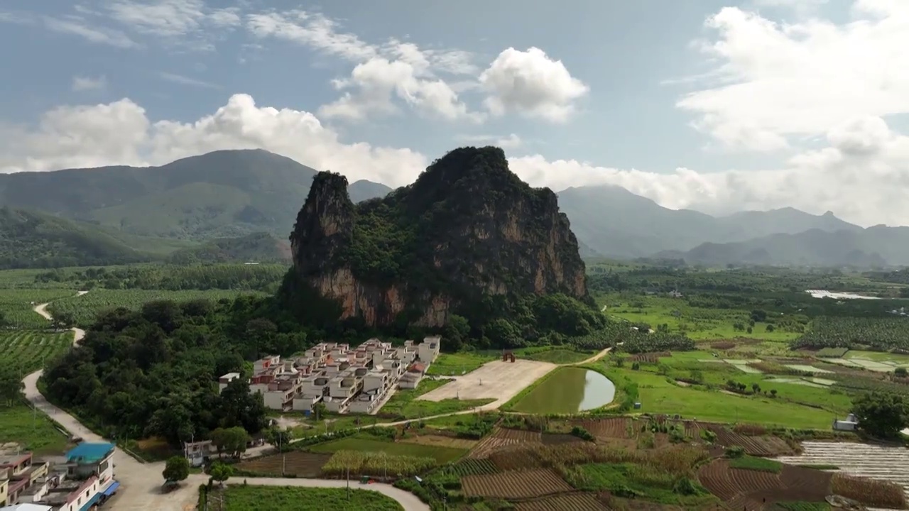 2023.8.13航拍广东清远英德英西峰林风景区视频素材