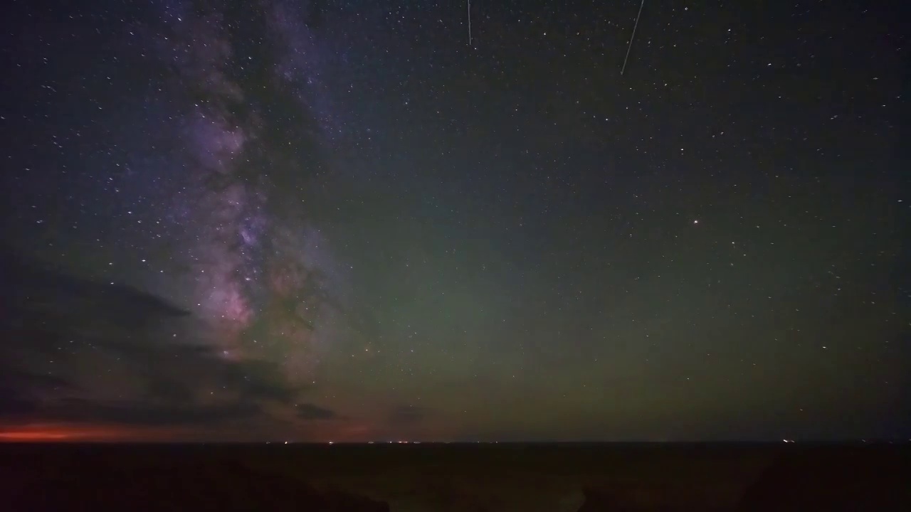 2023英仙座流星雨红山银河视频素材