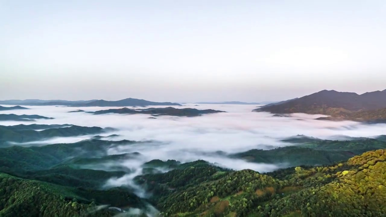 祁门历溪云海视频素材