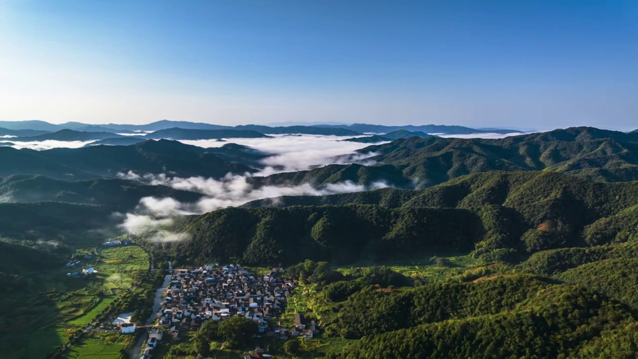 祁门历溪云海视频素材