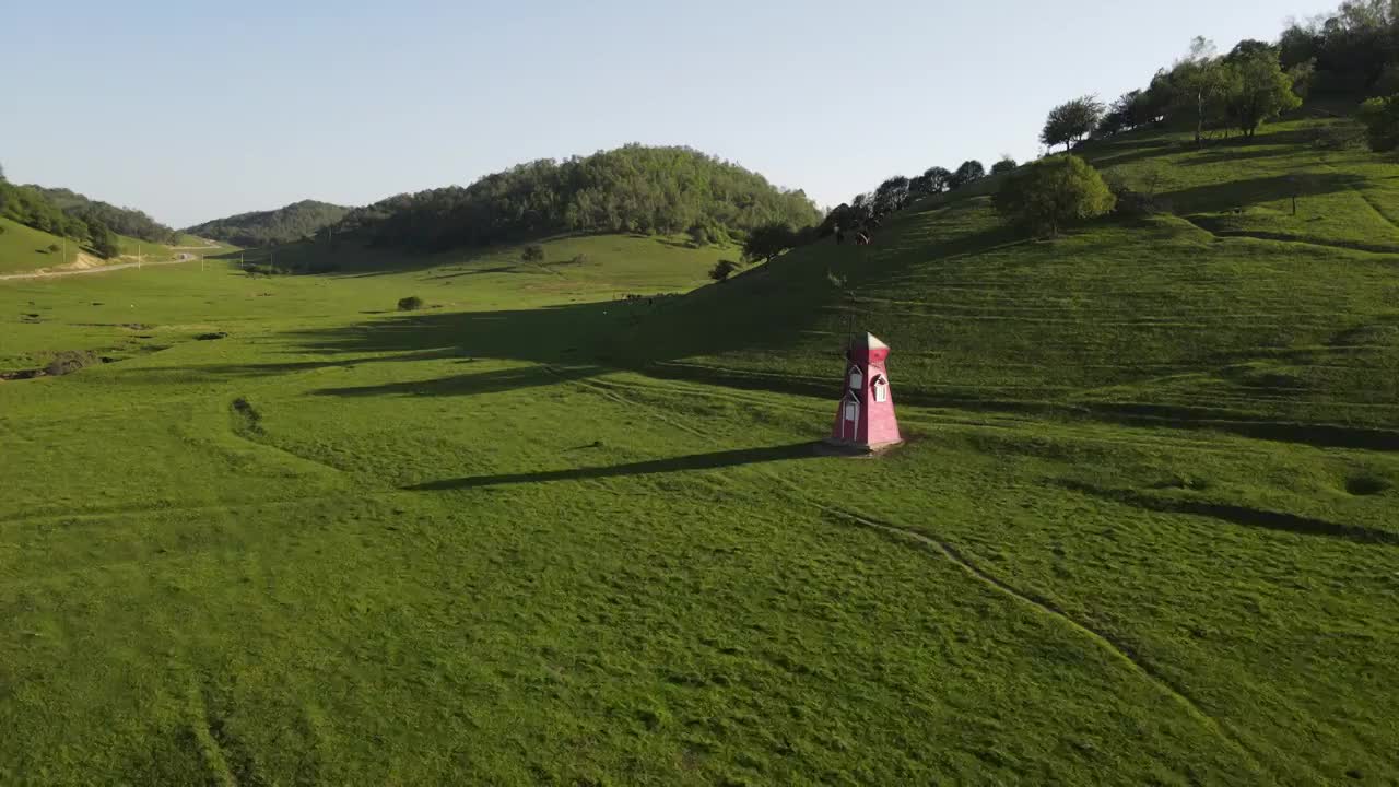 陕西宝鸡关山草原视频素材