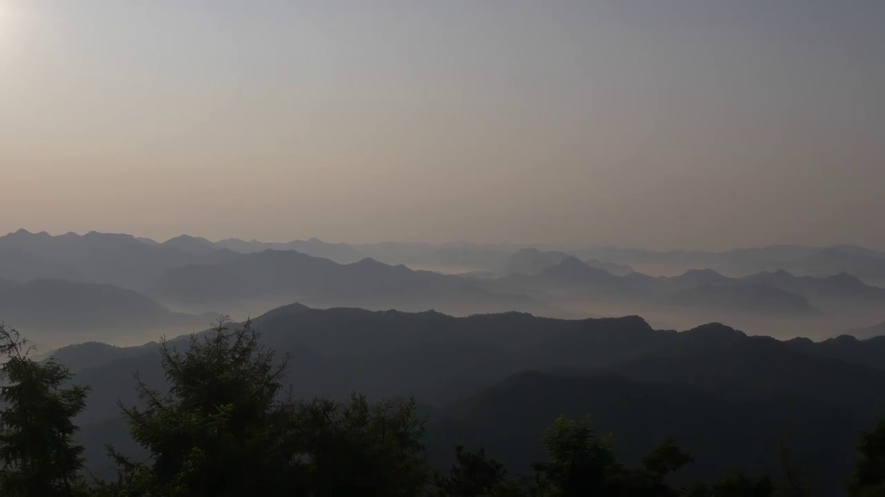 洛阳栾川抱犊寨山峦视频素材