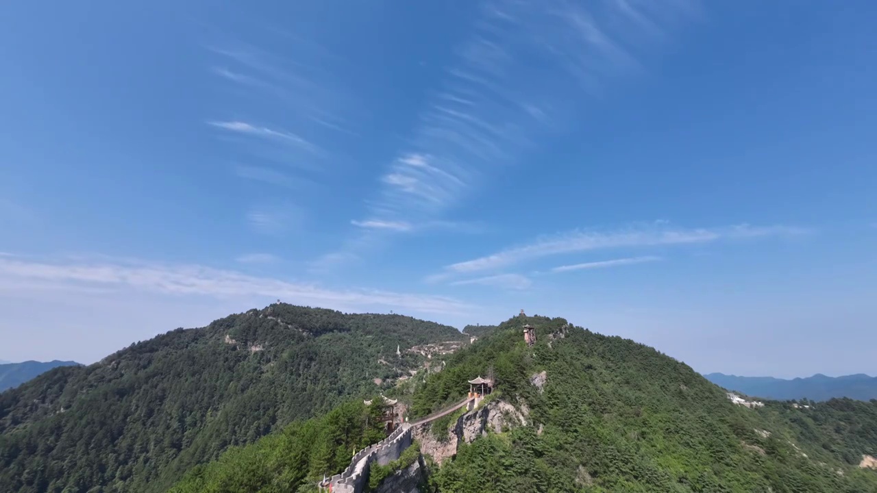 洛阳栾川抱犊寨延时风景视频素材