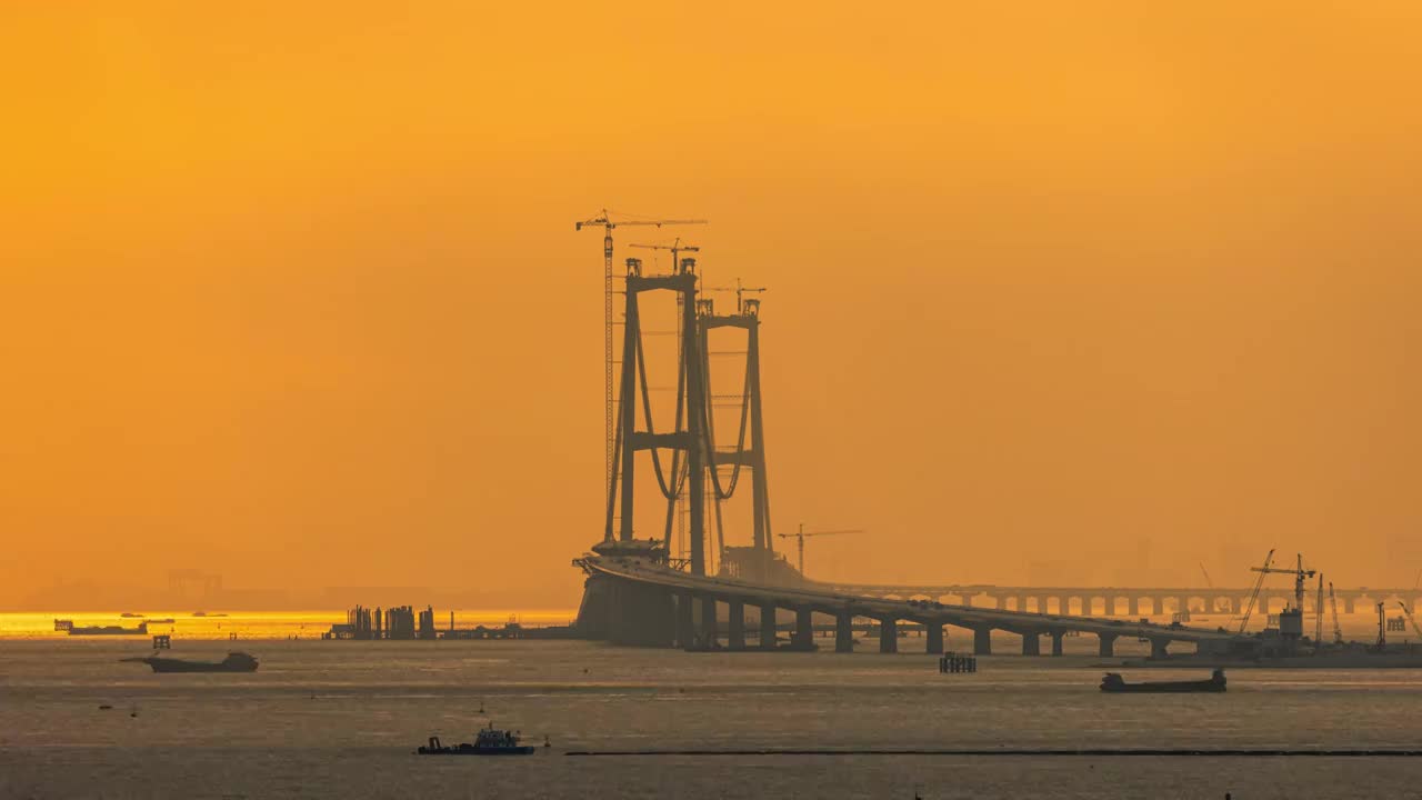 粵港澳大湾区建设中的深中通道视频下载