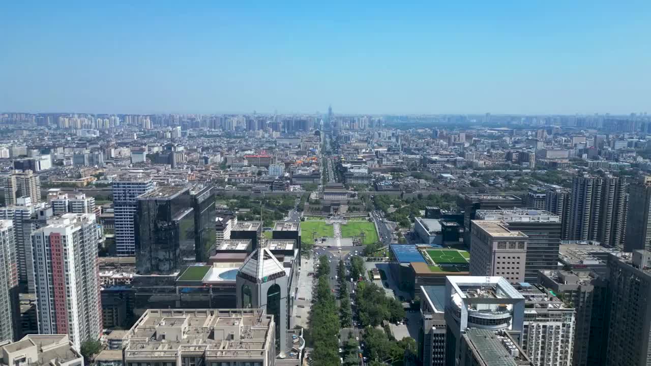 西安 地标 永宁门 小雁塔 南门城楼 西安钟楼 鼓楼 西安博物院视频素材