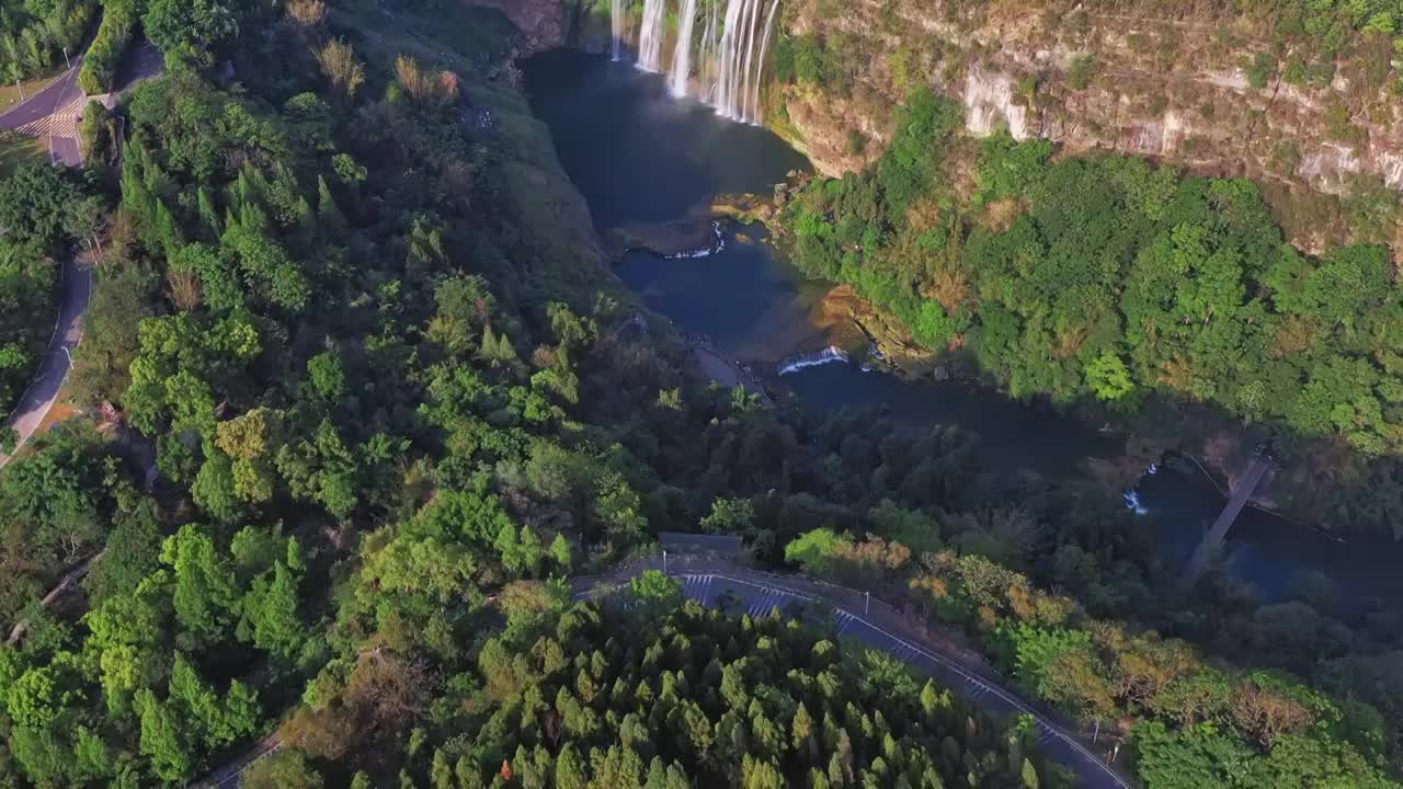 贵州安顺黄果树大瀑布贵州山水视频素材