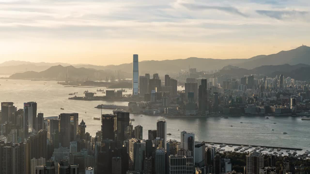 香港城市风光延时视频素材