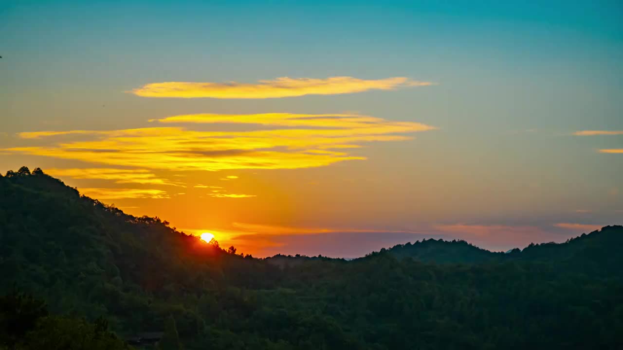 8K夕阳延时视频素材