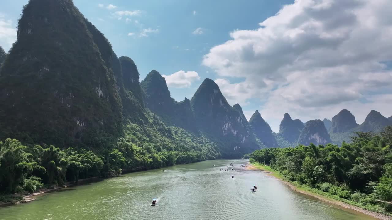 桂林山水风光视频素材