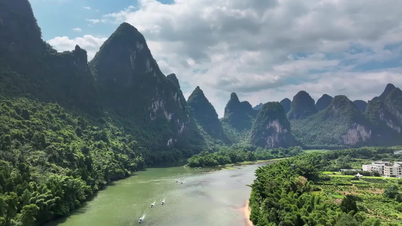 桂林山水风光视频素材