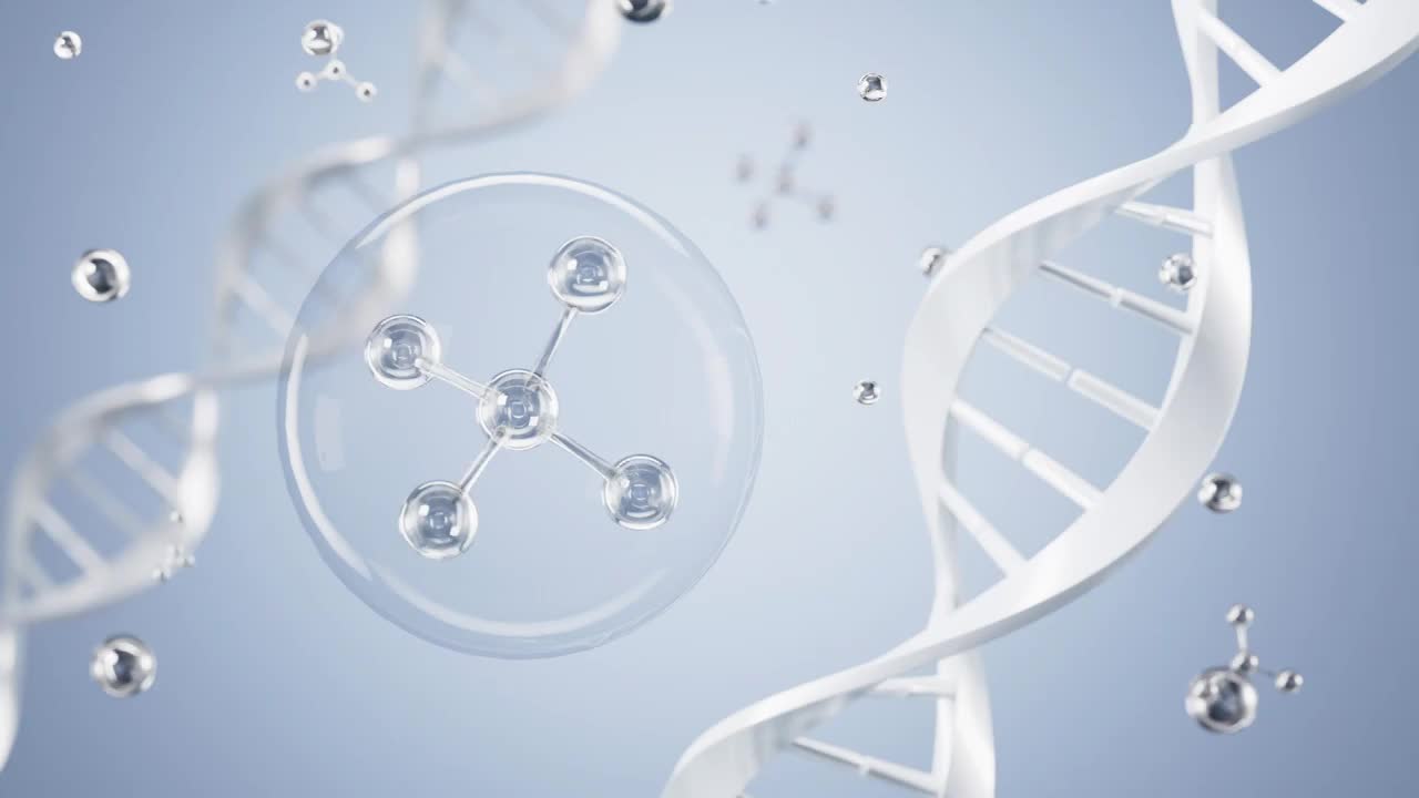 DNA 和分子结构视频素材