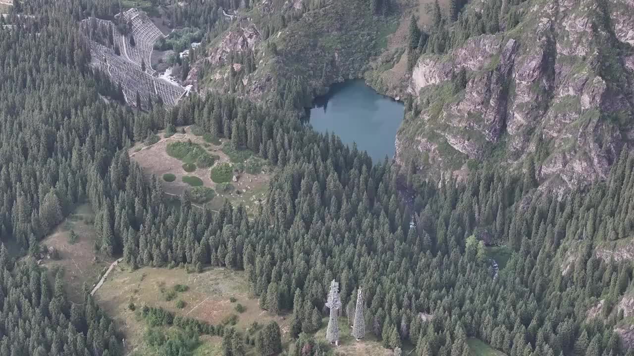 新疆阜康天山天池景区风光航拍视频下载