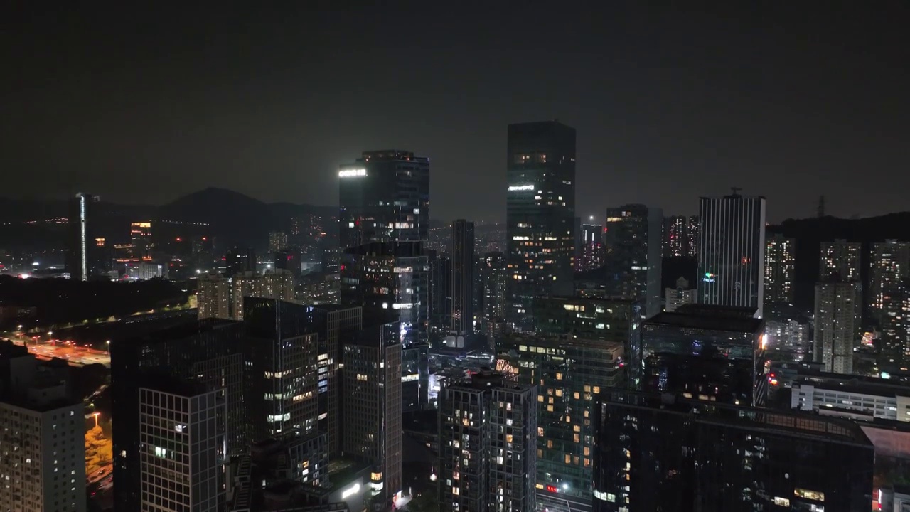 万家灯火 楼房亮灯 温暖的家 居民住宅 小区夜景视频素材