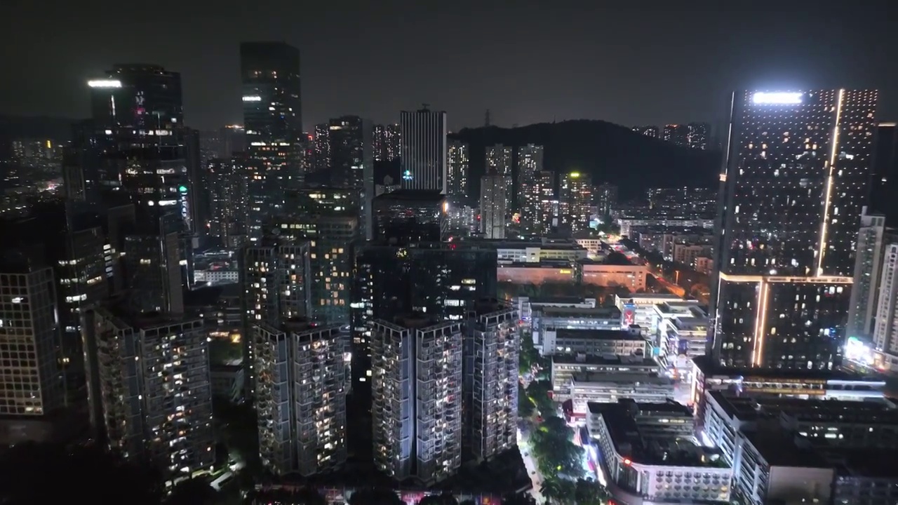 万家灯火 楼房亮灯 温暖的家 居民住宅 小区夜景视频素材